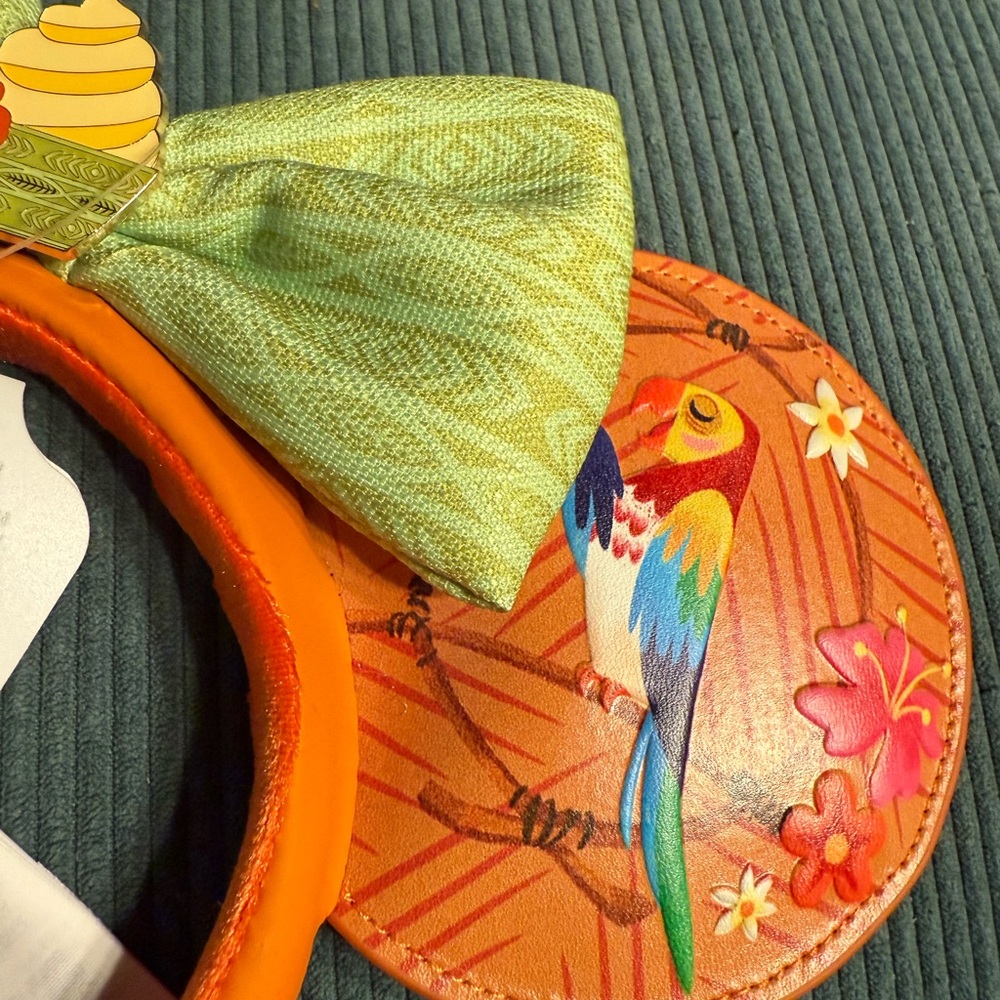 Enchanted Tiki Room: Enchanted  Parrot Themed Headband with Bow - Picture 3 of 8